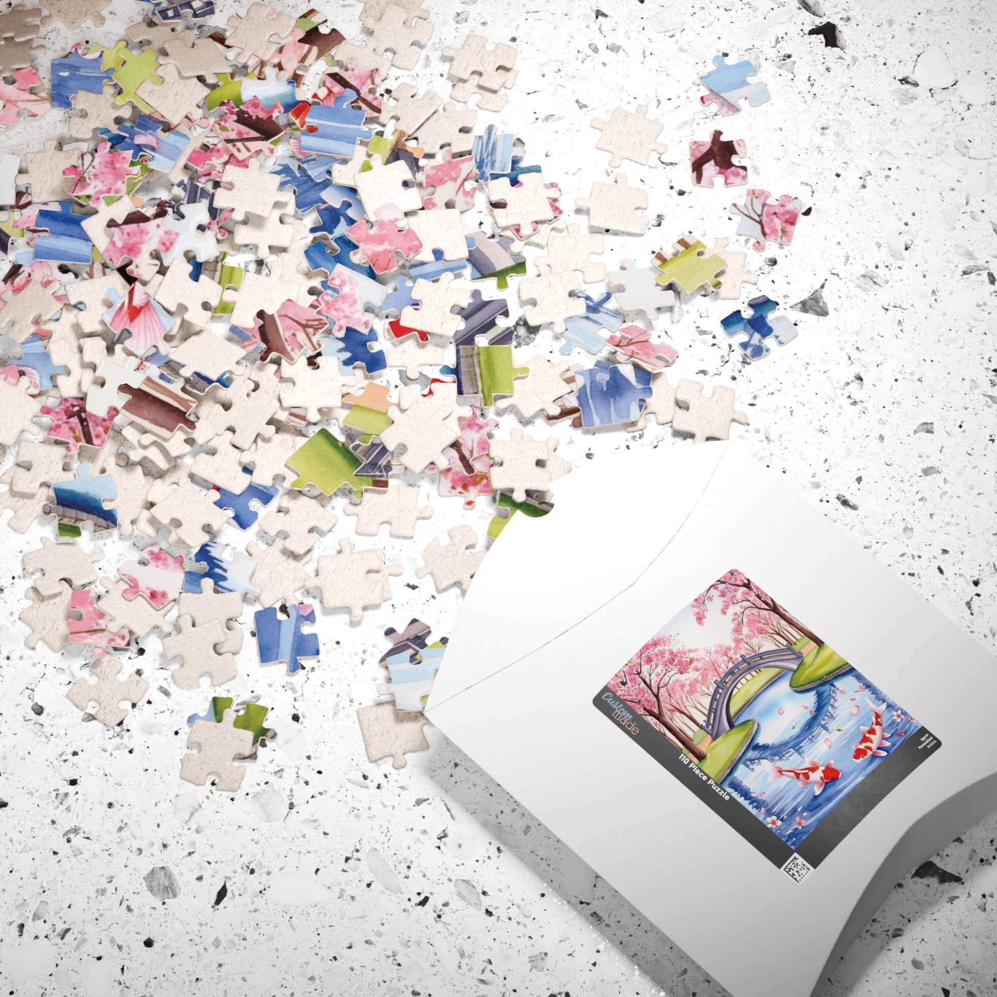 Jigsaw Puzzle, Japanese Cherry Blossom Park, 110 252 520 1014-Piece, Relaxing Hobby Gift, Meditation Activity, Mindfulness DIY Craft, Spring Puzzle The Puzzle Chest