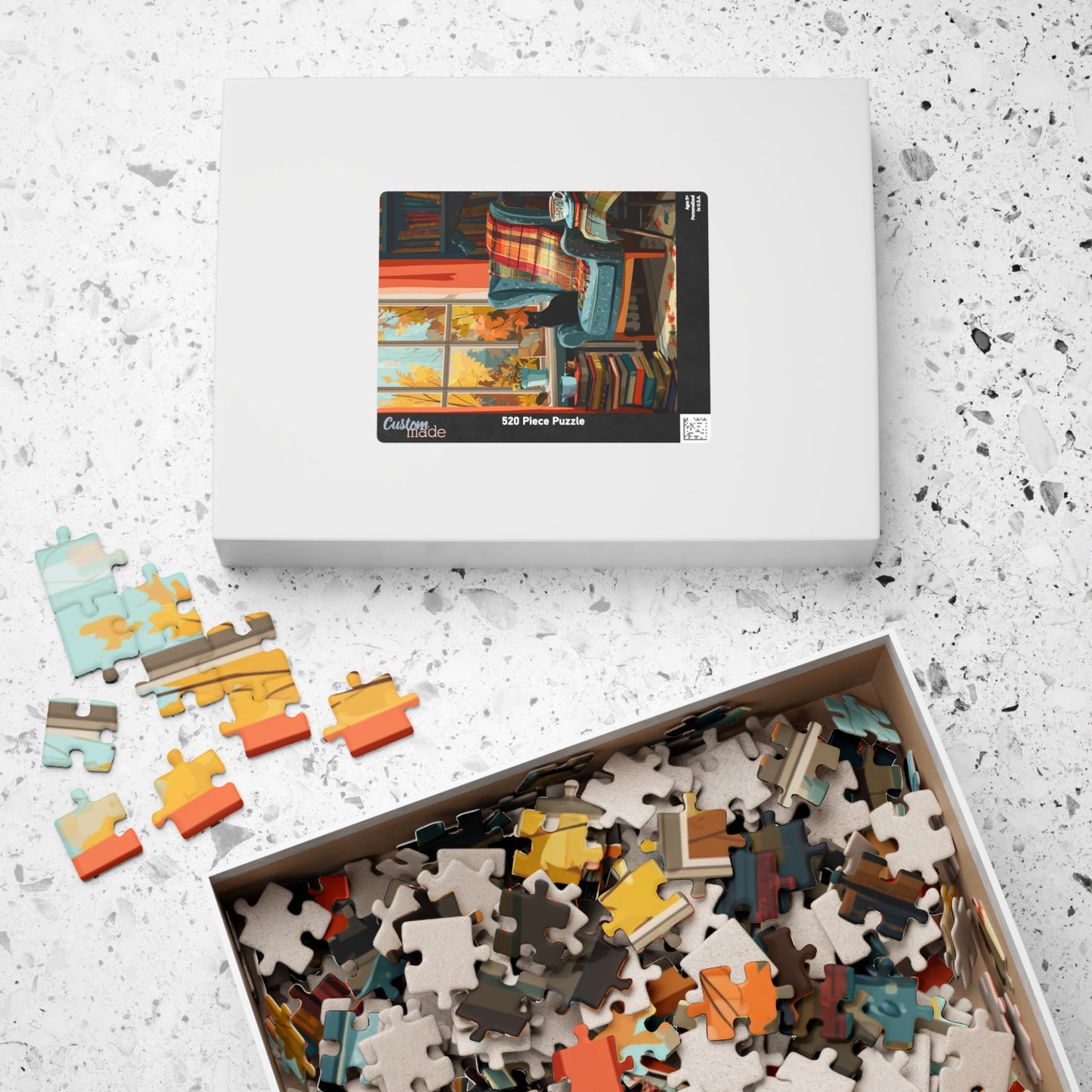 Cozy Cat Puzzle - Perfect Gift for Cat Lovers, Autumn Vibes, Home Decor, Family Game Night, Relaxation Activity Puzzle The Puzzle Chest
