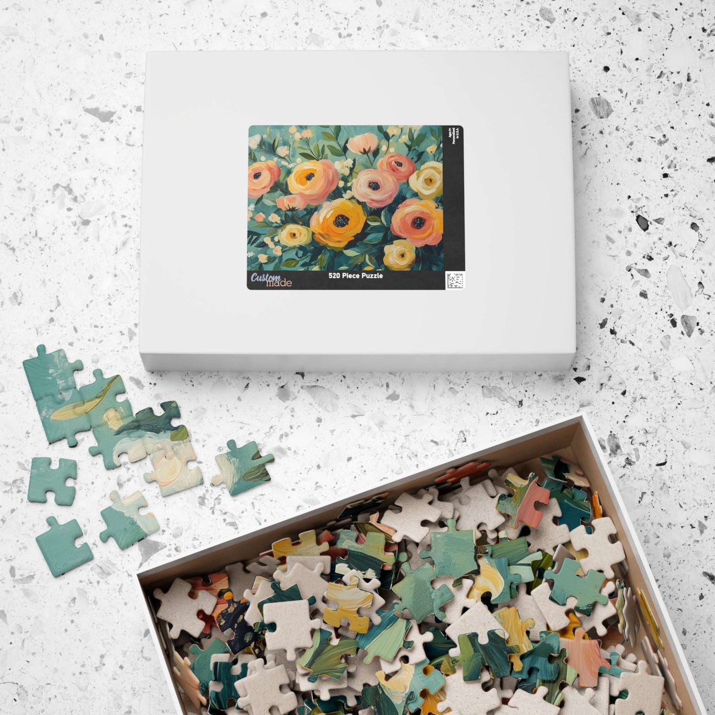 Floral Ranunculus Jigsaw Puzzle — Spring Flower Puzzle