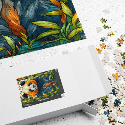 Stained Glass Style Red Panda Puzzle | Animal Jigsaw Puzzle 110-1014 Pieces Puzzle The Puzzle Chest