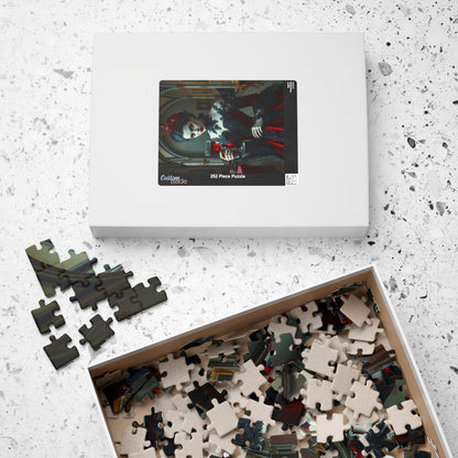 Gothic Vampire Countess Jigsaw Puzzle, Victorian Lady in a Candlelit Castle Ballroom, Dark Fantasy Haunted Mansion Theme, Horror Lover Gift Puzzle The Puzzle Chest