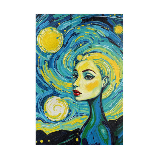 Artistic Woman-themed Puzzle, Colorful Abstract Puzzle for Art Lovers, Unique Gifts for Birthdays and Holidays, Creative Activity 1014 pcs (Vertical) Puzzle The Puzzle Chest