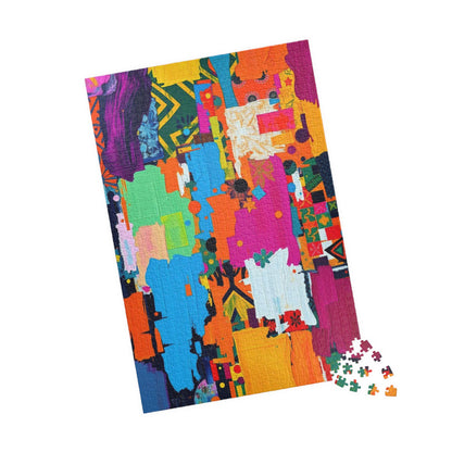 Vibrant Modern Art Puzzle - Colorful Abstract Jigsaw for Family or Solo Fun Puzzle The Puzzle Chest