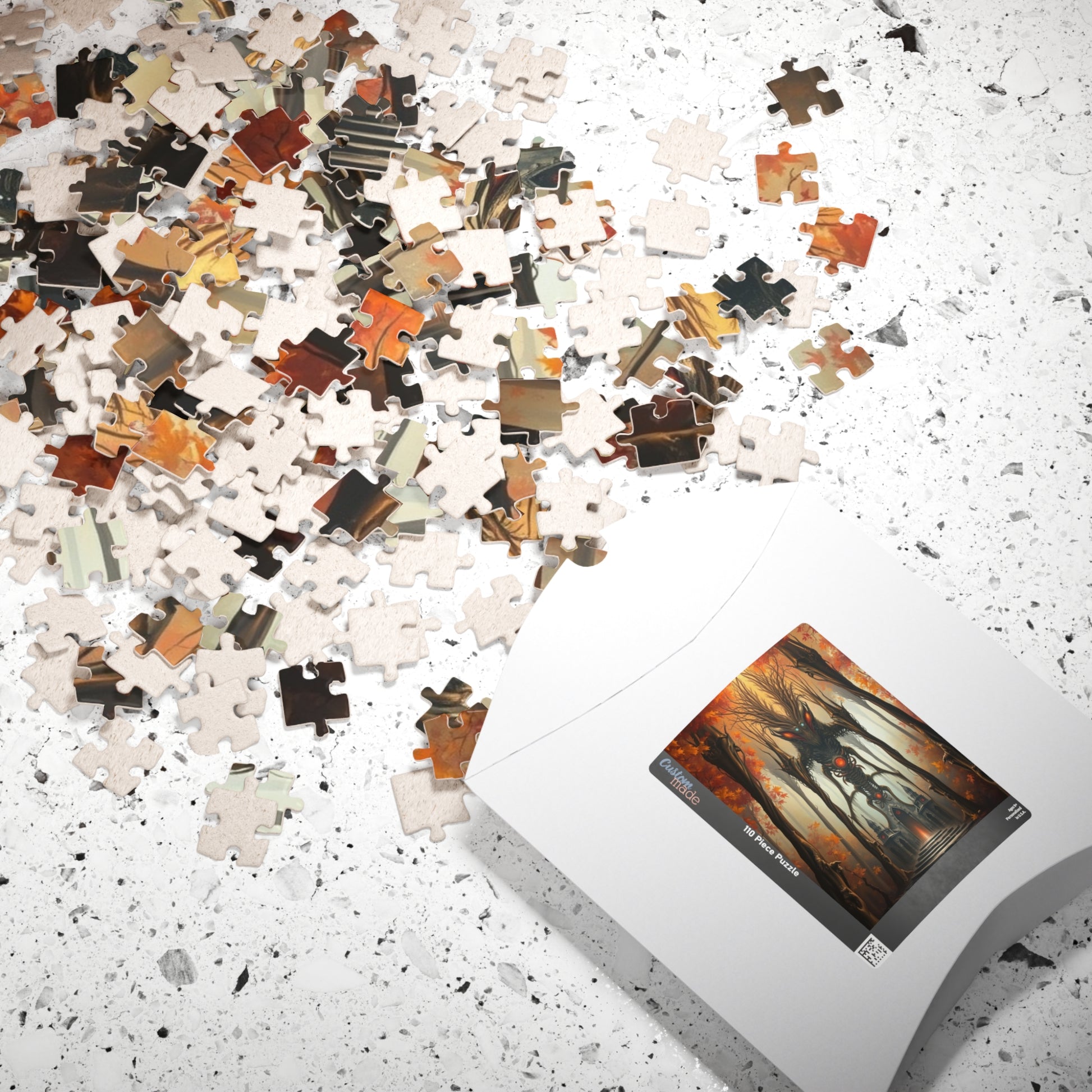 Enigmatic Forest Creature Puzzle | 110, 252, 520, 1014-piece | Dark Fantasy Art, Unique Gift for Puzzle Lover, Cozy Nights Solo Fun, Mindful Puzzle The Puzzle Chest