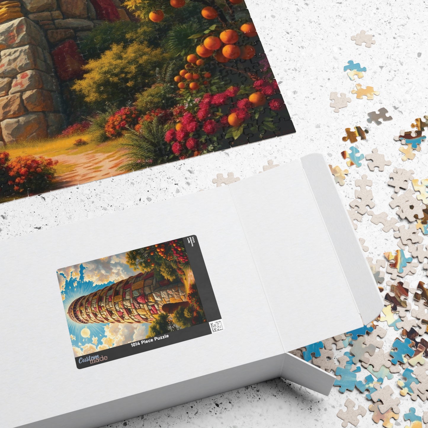 Epic Biblical Tower of Babel Jigsaw Puzzle, Biblical History Christian Symbolism, Ideal Gift for Religious Puzzle Lover and Art Enthusiast