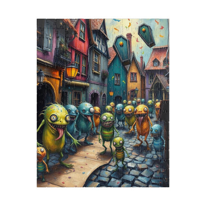 Midnight Parade Monster Puzzle, 110, 252, 520-piece Jigsaw for Fun Home Activity, Unique Gift for Adults, Family Game Night, Halloween