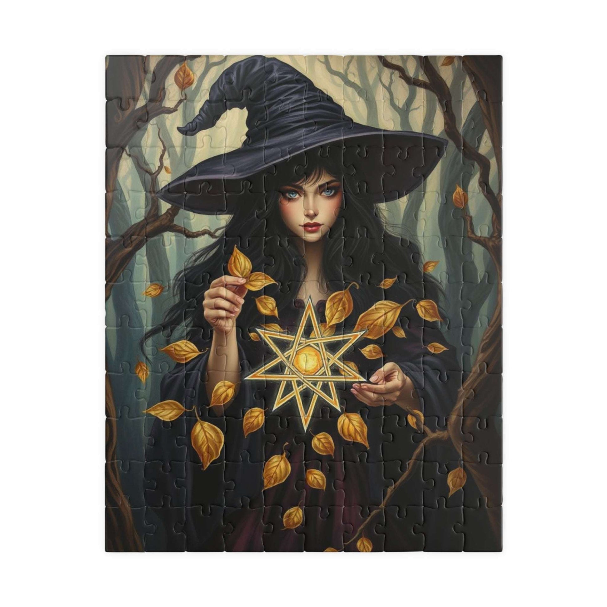 Ashes and Embers Magical Witch Puzzle, Enchanting Jigsaw for Adult Cozy Night In, Halloween Decor, Gift for Witch Lover, Mystery Enthusiasts