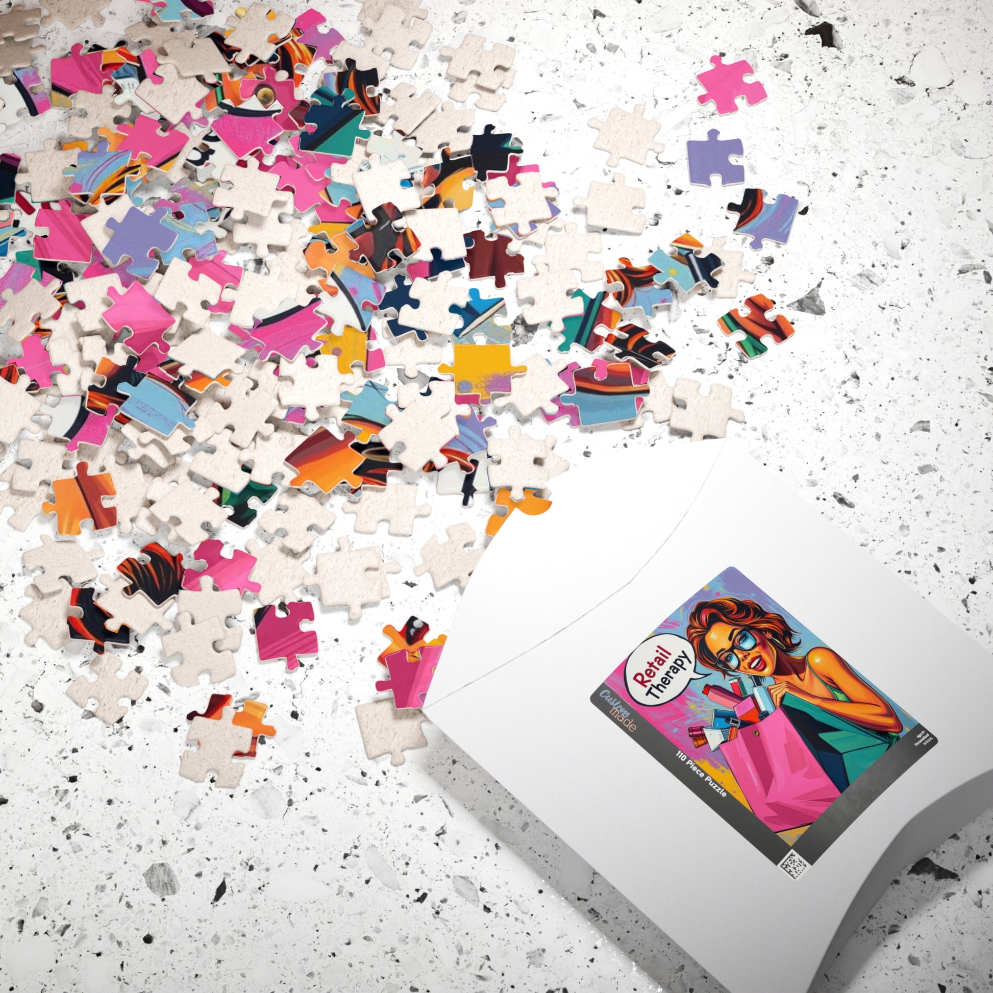 Retail Therapy Puzzle - Pop Art Jigsaw Puzzle for Adults, Perfect for Relaxation, Gift for Puzzle Lover, Fun Indoor Activity, Family Night Puzzle The Puzzle Chest
