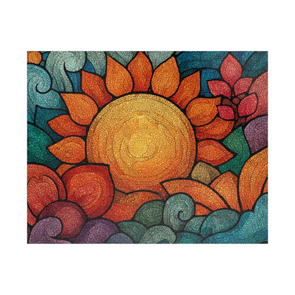 Abstract Sunburst Jigsaw Puzzle - Morning Sunrise, Holiday Birthday Gift for Puzzle Lover, Family Activity, Mind Teaser Puzzle The Puzzle Chest
