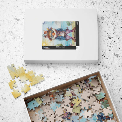 Chicken Hippie Jigsaw Puzzle - Bird Puzzle for Solo Fun, Family Activity, Friend Game Night, Holiday Birthday Gift for Animal Lover Puzzle The Puzzle Chest