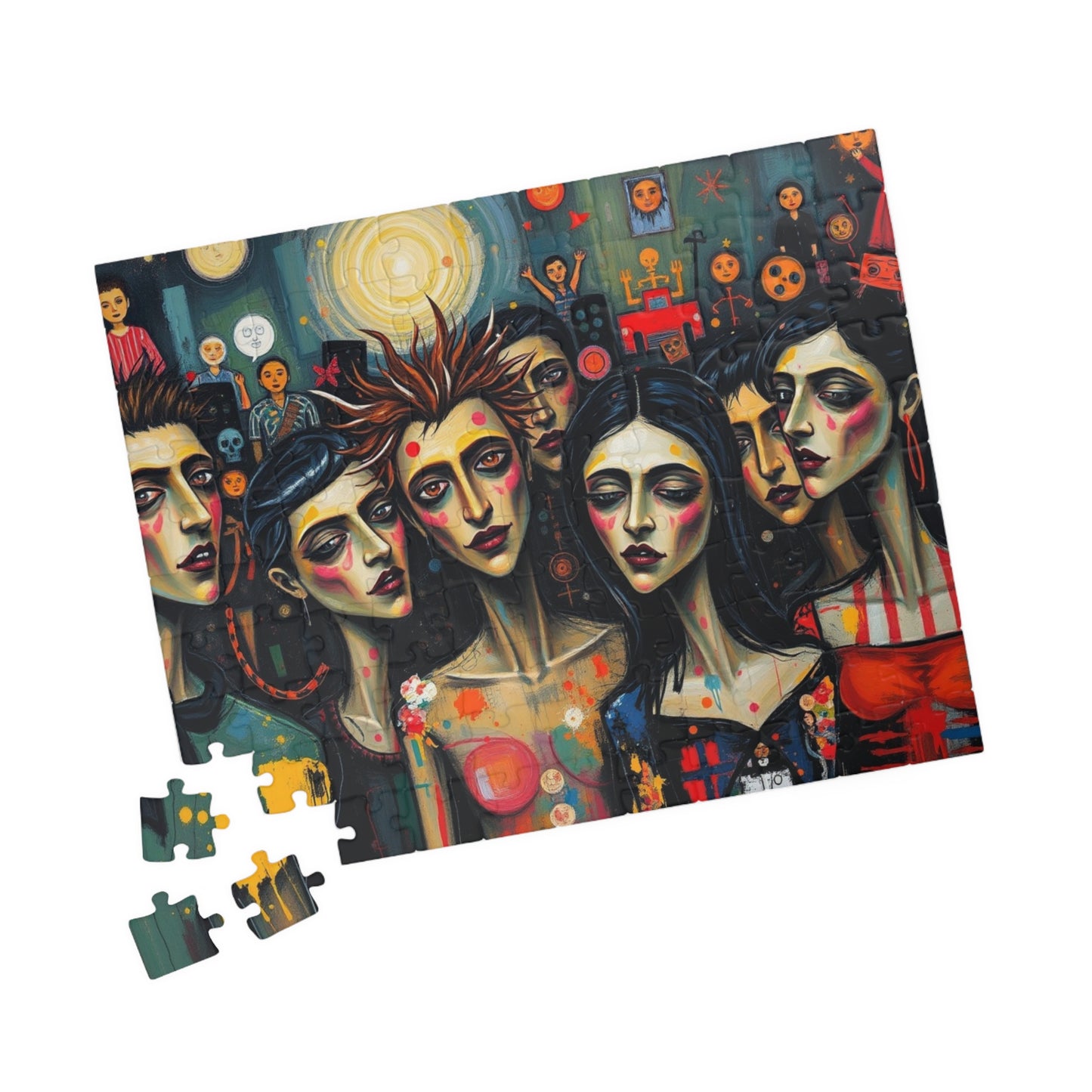 Artistic Gothic Jigsaw Puzzle - Party Scene, Game for Dark Art Lovers, Indoor Activity Solo Fun Entertaining Pastime, Best Puzzle Lover Gift Puzzle The Puzzle Chest