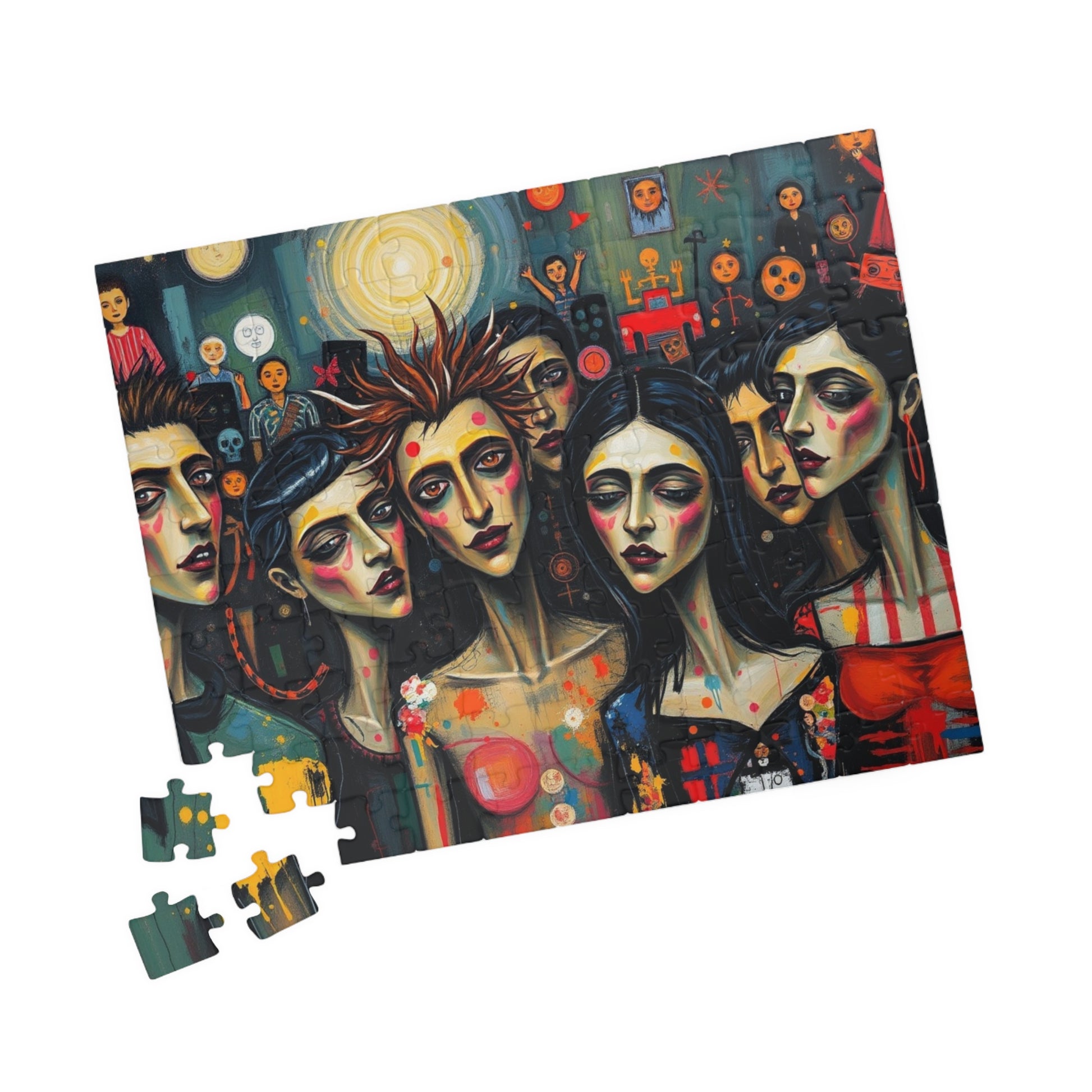 Artistic Gothic Jigsaw Puzzle - Party Scene, Game for Dark Art Lovers, Indoor Activity Solo Fun Entertaining Pastime, Best Puzzle Lover Gift Puzzle The Puzzle Chest