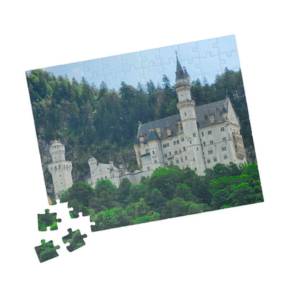 Neuschwanstein Castle Jigsaw Puzzle - Historical Landmark, Germany Bavarian Landscape Realistic Summer View, Alps German Architecture 110 pcs (Horizontal) Puzzle The Puzzle Chest