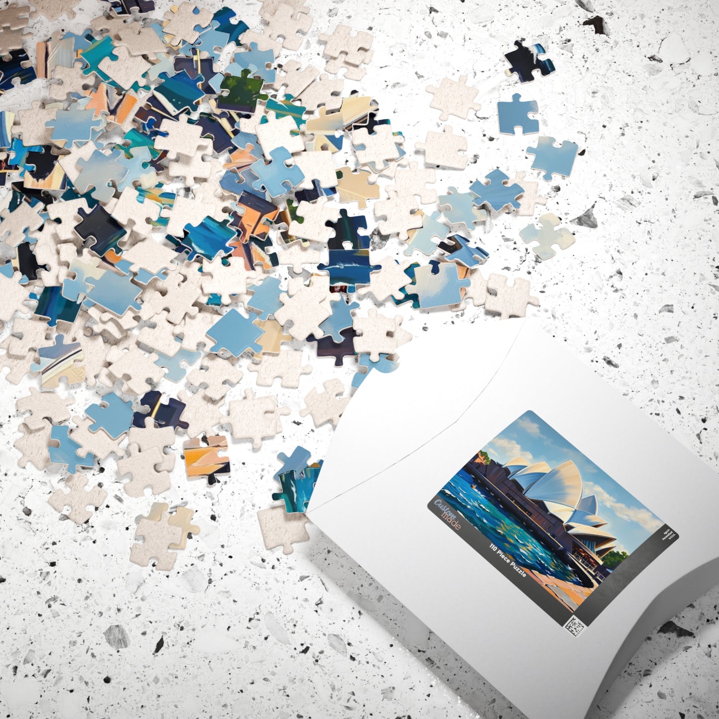 Sunny Day Sydney Opera House Puzzle, Famous Landmark Jigsaw Game, Art Lovers and Enthusiasts, Unique Gift for Traveler, Entertaining Pastime Puzzle The Puzzle Chest
