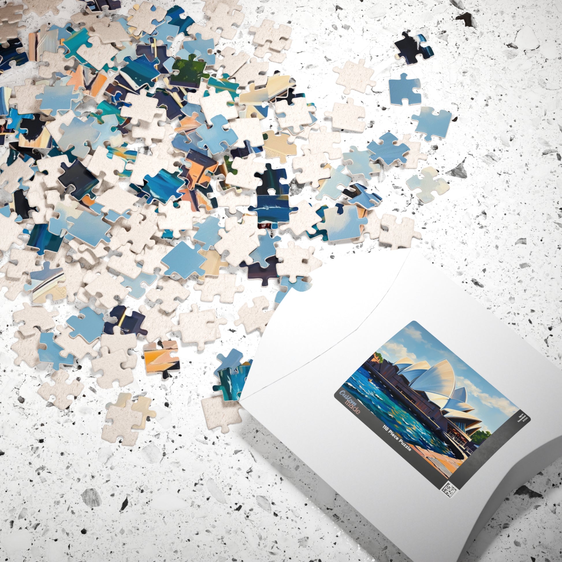 Sunny Day Sydney Opera House Puzzle, Famous Landmark Jigsaw Game, Art Lovers and Enthusiasts, Unique Gift for Traveler, Entertaining Pastime Puzzle The Puzzle Chest