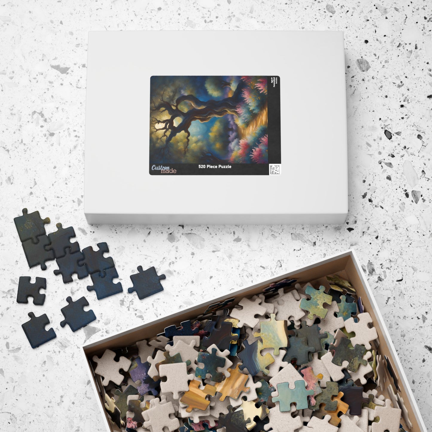 Garden of Gethsemane Olive Trees Jigsaw Puzzle, Religious Theme Faith-Based Tabletop Game, Meditation Activity, Stress Relief, Unique Gift Puzzle The Puzzle Chest