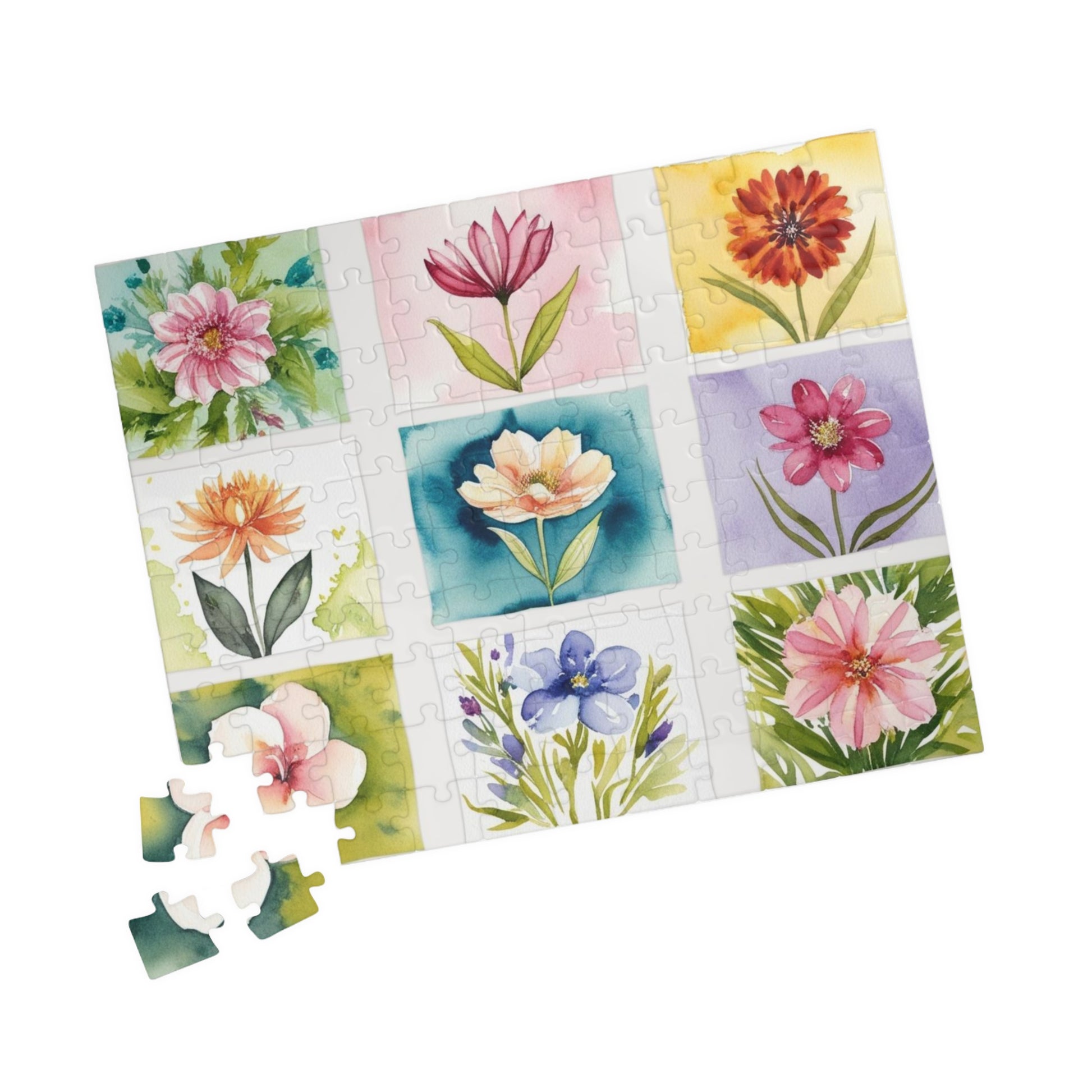 Flower Collage Jigsaw Puzzle, Puzzle for Adults, Creative Activity, Floral Art DIY Toy, Gift for Puzzle and Nature Lovers Puzzle The Puzzle Chest