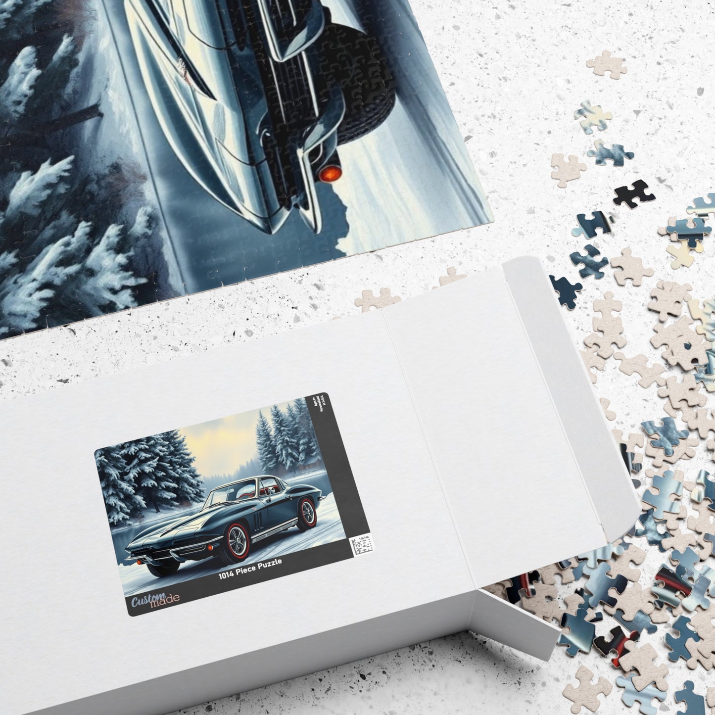 Vintage Car Puzzle Classic 1963 Retro Automobile Friend Gift for Car Lovers Puzzle The Puzzle Chest