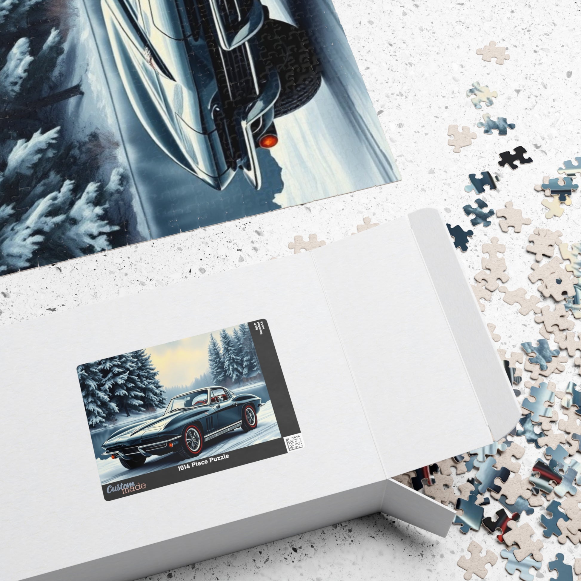 Vintage Car Puzzle Classic 1963 Retro Automobile Friend Gift for Car Lovers Puzzle The Puzzle Chest