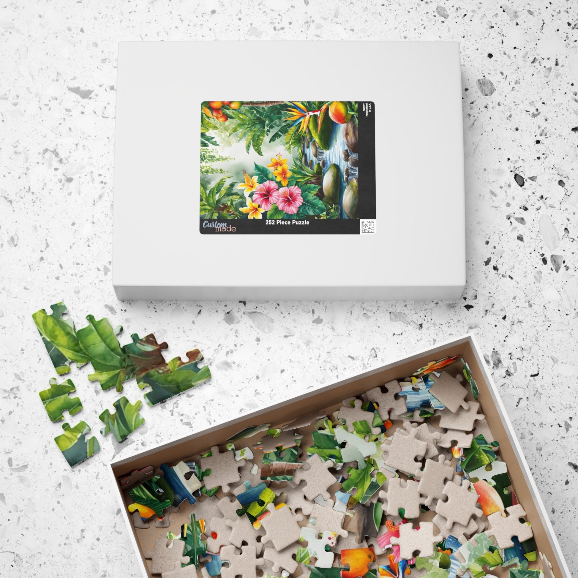 Garden of Eden Puzzle, Biblical Theme, 110, 252, 520, 1014-piece, Flowers Bloom, Streams, Fruit Trees, Faith-Based Gift for Puzzle Lover Puzzle The Puzzle Chest