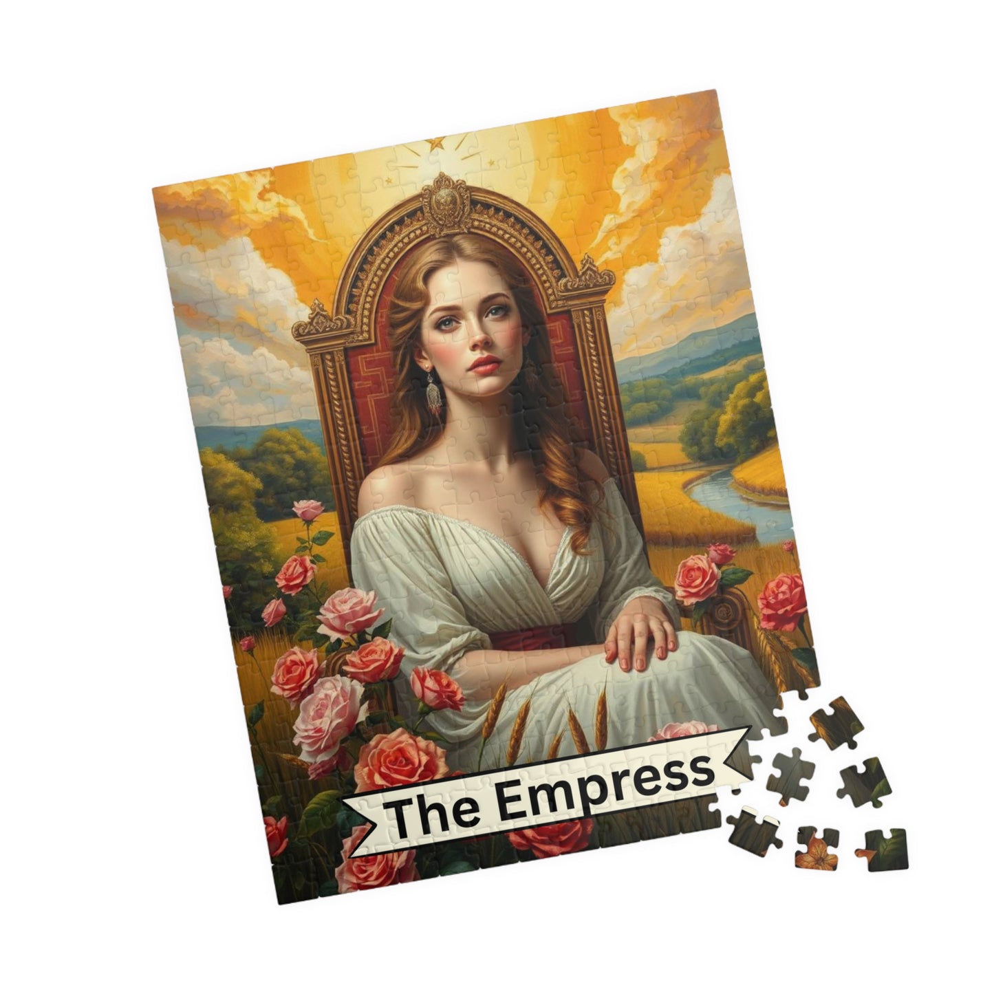 The Empress Tarot Jigsaw Puzzle: Art Lover Gift, Family Game Night