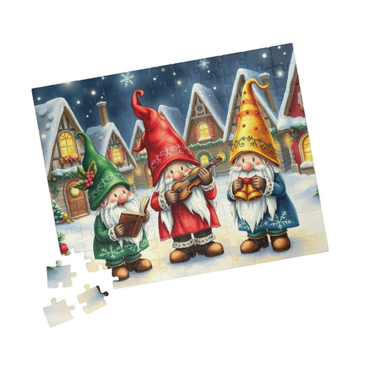 Christmas Gnome Puzzle - Festive Winter Holiday Jigsaw Puzzle Puzzle The Puzzle Chest