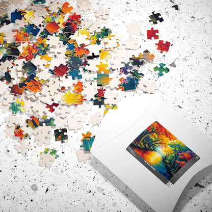 Reflections of Pride Jigsaw Puzzle, Vibrant Autumn Trees Rainbow Forest Puzzle, LGBTQ+ Nature Puzzle for Solo or Family Activity, Pride Gift Puzzle The Puzzle Chest