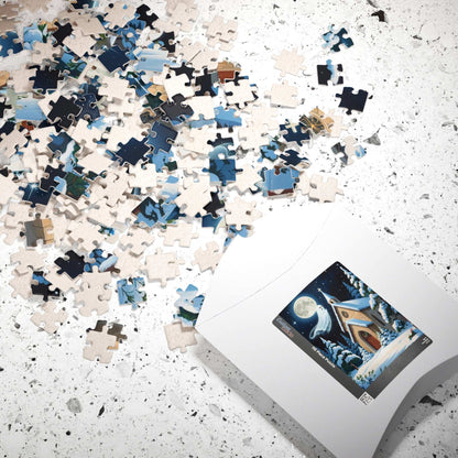Silent Night Specter Jigsaw Puzzle - Winter Ghost Scene, 110-1014 Piece Halloween Puzzle
