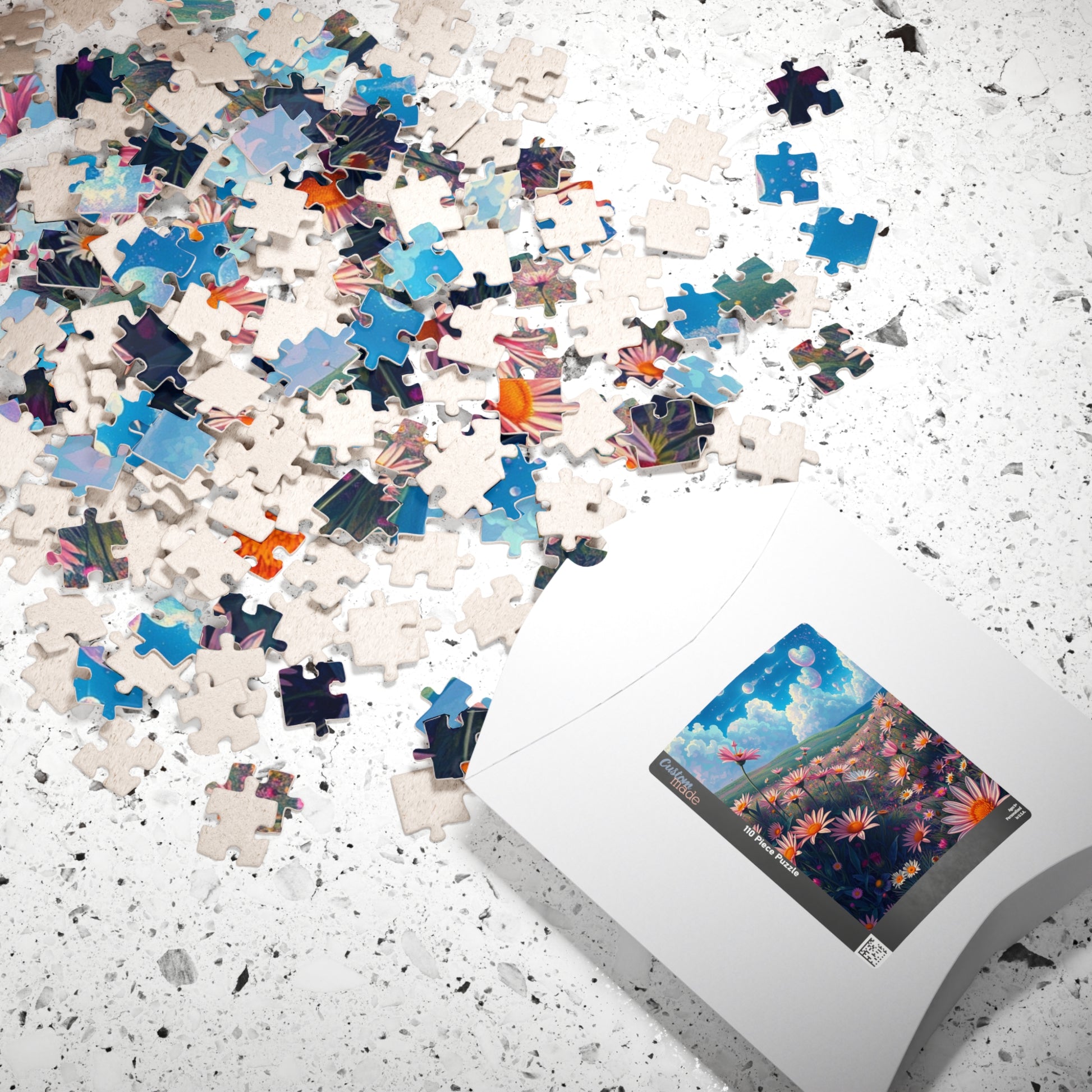 Beautiful Floral Landscape Puzzle | Artistic Jigsaw, Nature-Inspired Gift, Relaxing Activity, Home Decor, Family Fun, Mindfulness Craft Puzzle The Puzzle Chest