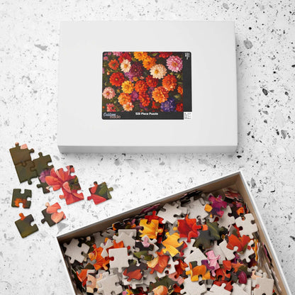 Colorful Zinnia Floral Puzzle 110-1014 Piece | Vibrant Flower Jigsaw