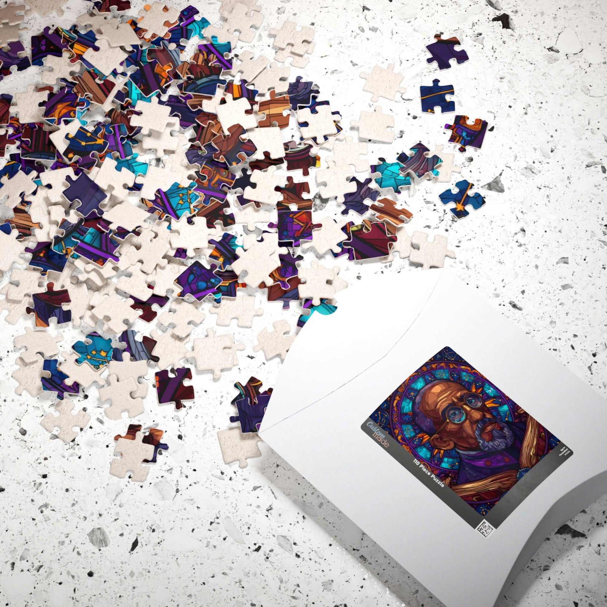 W E B Du Bois Portrait Jigsaw Puzzle - Black Historical Figure, Afrocentric Gift, African American Culture Educational Puzzle The Puzzle Chest