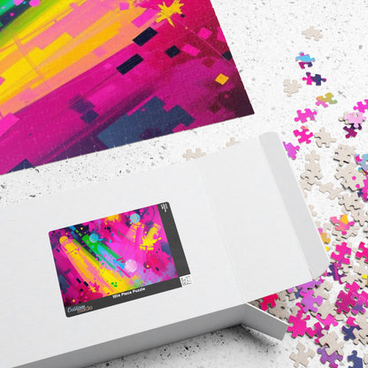 Vibrant Abstract Puzzle - Colorful Jigsaw Game for Adults Puzzle The Puzzle Chest