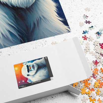 Majestic Yeti Himalayan Puzzle, Mythical Creature Jigsaw for Cryptid Fans, Legendary Bigfoot Mountain Beast in a Scenic Winter Landscape Puzzle The Puzzle Chest