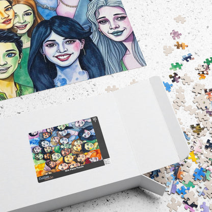 United in Joy Jigsaw Puzzle - Pride Rainbow Flag Faces, Queer Art Inclusive Game for Family Fun, Holiday Birthday Gift Idea, Team Building Puzzle The Puzzle Chest