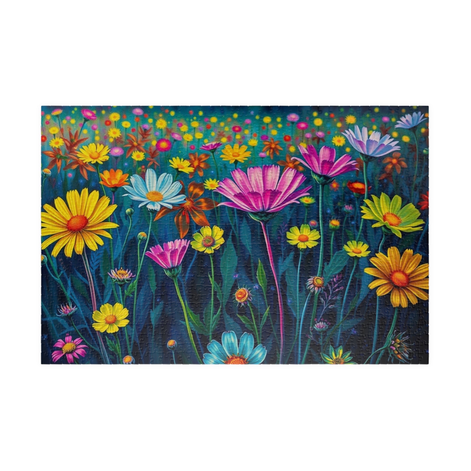 Vibrant Floral Jigsaw Puzzle | 110-1014 Piece Flower Game | Perfect for Nature Lover, Family or Solo Activity, Best Gift Idea, Puzzle Night 1014 pcs (Horizontal) Puzzle The Puzzle Chest