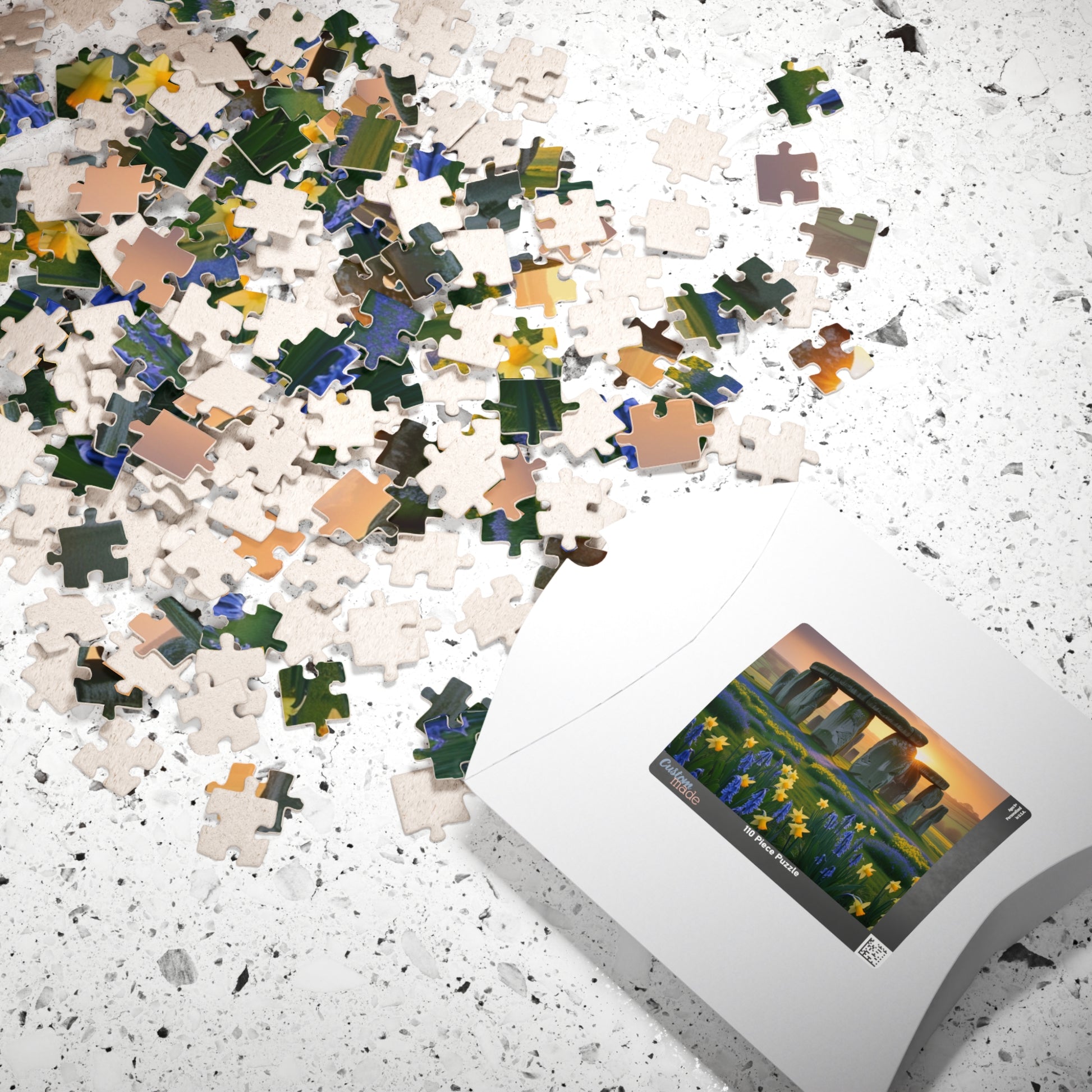 Stonehenge Sunrise Puzzle - 110, 252, 520, 1014-Piece, Famous European Landmark Jigsaw, Mind Game, Meditation Activity, Gift Puzzle The Puzzle Chest
