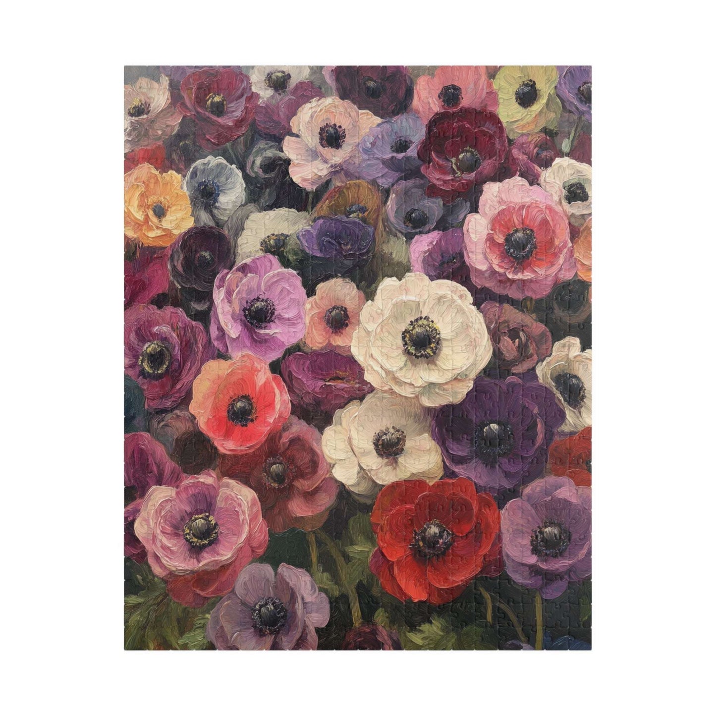 Vintage Anemone Floral Puzzle 110-1014 Piece | Botanical Jigsaw Puzzle