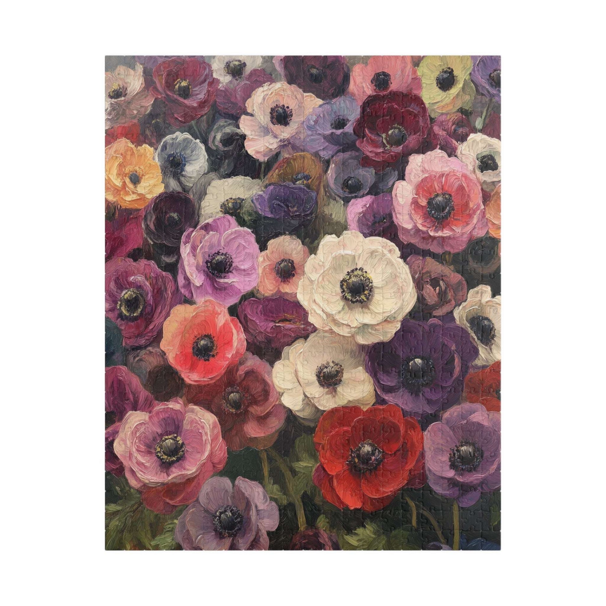 Vintage Anemone Floral Puzzle 110-1014 Piece | Botanical Jigsaw Puzzle