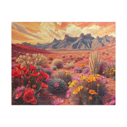 Desert Sunset Puzzle, 110-1014 Piece Landscape Jigsaw Game for Adult, Nature Lover Gift, Art Puzzle for Hobbyist, Family Night or Solo Fun 110 pcs (Horizontal) Puzzle The Puzzle Chest