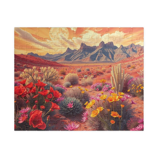 Desert Sunset Puzzle, 110-1014 Piece Landscape Jigsaw Game for Adult, Nature Lover Gift, Art Puzzle for Hobbyist, Family Night or Solo Fun 110 pcs (Horizontal) Puzzle The Puzzle Chest