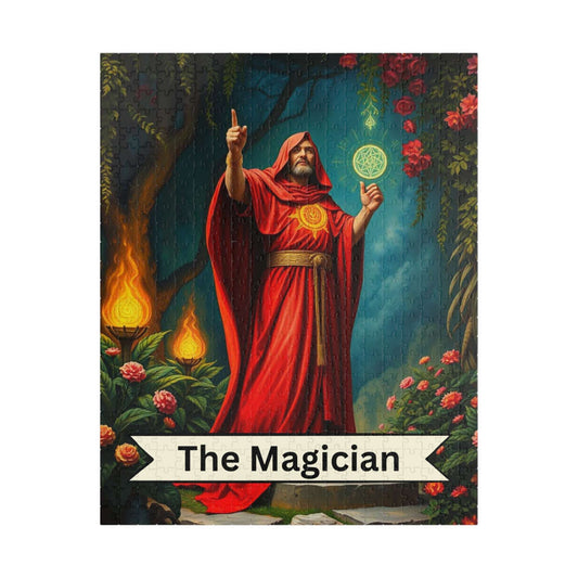 Mystical Magician Puzzle - Tarot Card Style 110-1014 Piece Jigsaw, Gift for Magic Lovers, Unique Home Decor, Family Fun, Mindful Activity 520 pcs (Vertical) Puzzle The Puzzle Chest