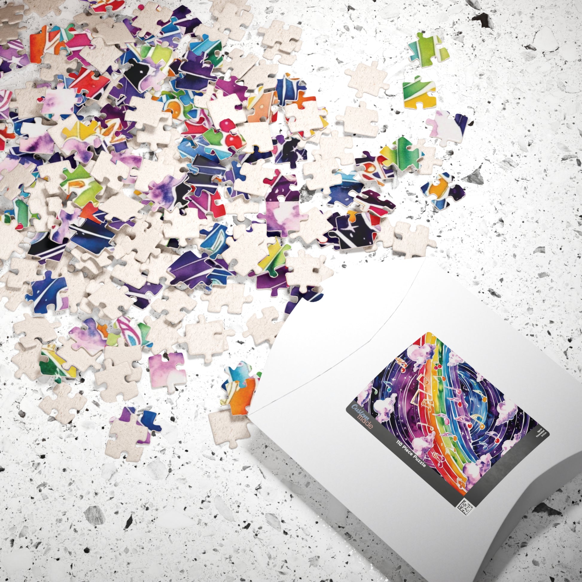 Musical Galaxy Puzzle, Music Nebula Trippy Jigsaw, Music Lover Unique Gift Idea, Mindfulness Activity, Relaxing Hobby, Family Entertainment Puzzle The Puzzle Chest