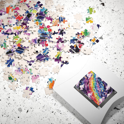 Musical Galaxy Puzzle, Music Nebula Trippy Jigsaw, Music Lover Unique Gift Idea, Mindfulness Activity, Relaxing Hobby, Family Entertainment Puzzle The Puzzle Chest