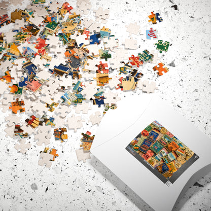 Vintage Los Angeles Matchbook Puzzle | Hollywood Memorabilia Jigsaw | California Landmark Retro LA Nostalgia