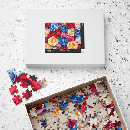 Beautiful Floral Rose Puzzle 1000 Piece Jigsaw Puzzle for Adults Perfect Gift for Family Bonding, Game Night, Flower Lovers, Mental Exercise Puzzle The Puzzle Chest
