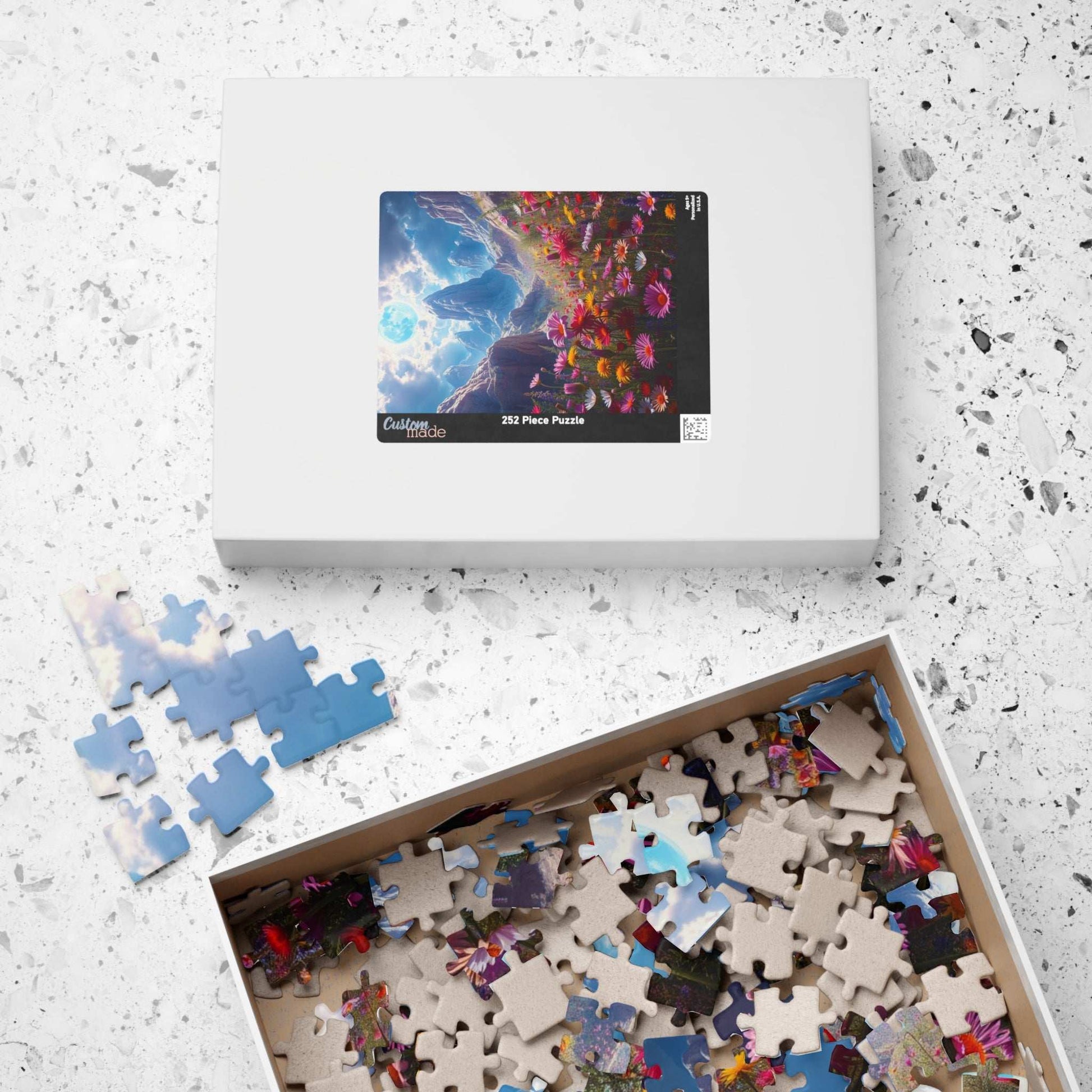 Nature's Serenity Landscape Puzzle, 110, 252, 520, 1014-piece, Floral Jigsaw Art Game for Mindfulness, Gift for Nature Lovers, Relaxation Puzzle The Puzzle Chest