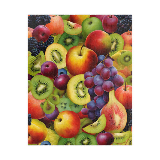 Chaotic Fruit Jigsaw Puzzle - Colorful Collage, 110 252 520 1014 Piece, Fruit Lover Gift for Friends, Family Activity, Creative Hobby 520 pcs (Vertical) Puzzle The Puzzle Chest