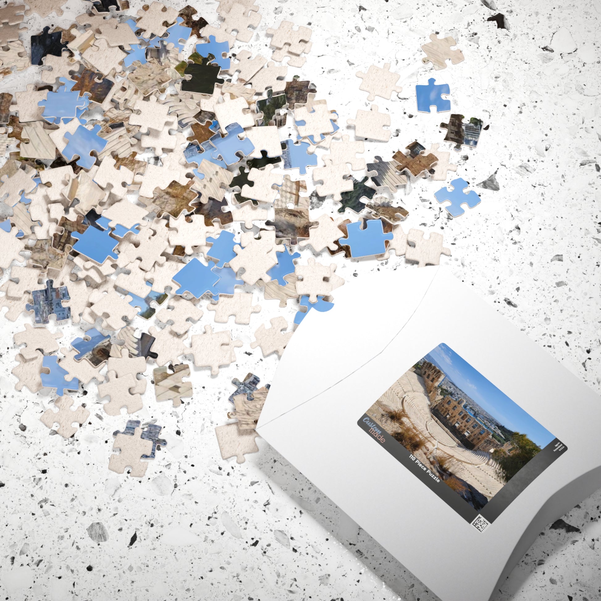 Athens Ancient Theater Puzzle - The Oden of Herodes Atticus, Realistic Historical Landmark Jigsaw Game, Greek Architecture Puzzle The Puzzle Chest