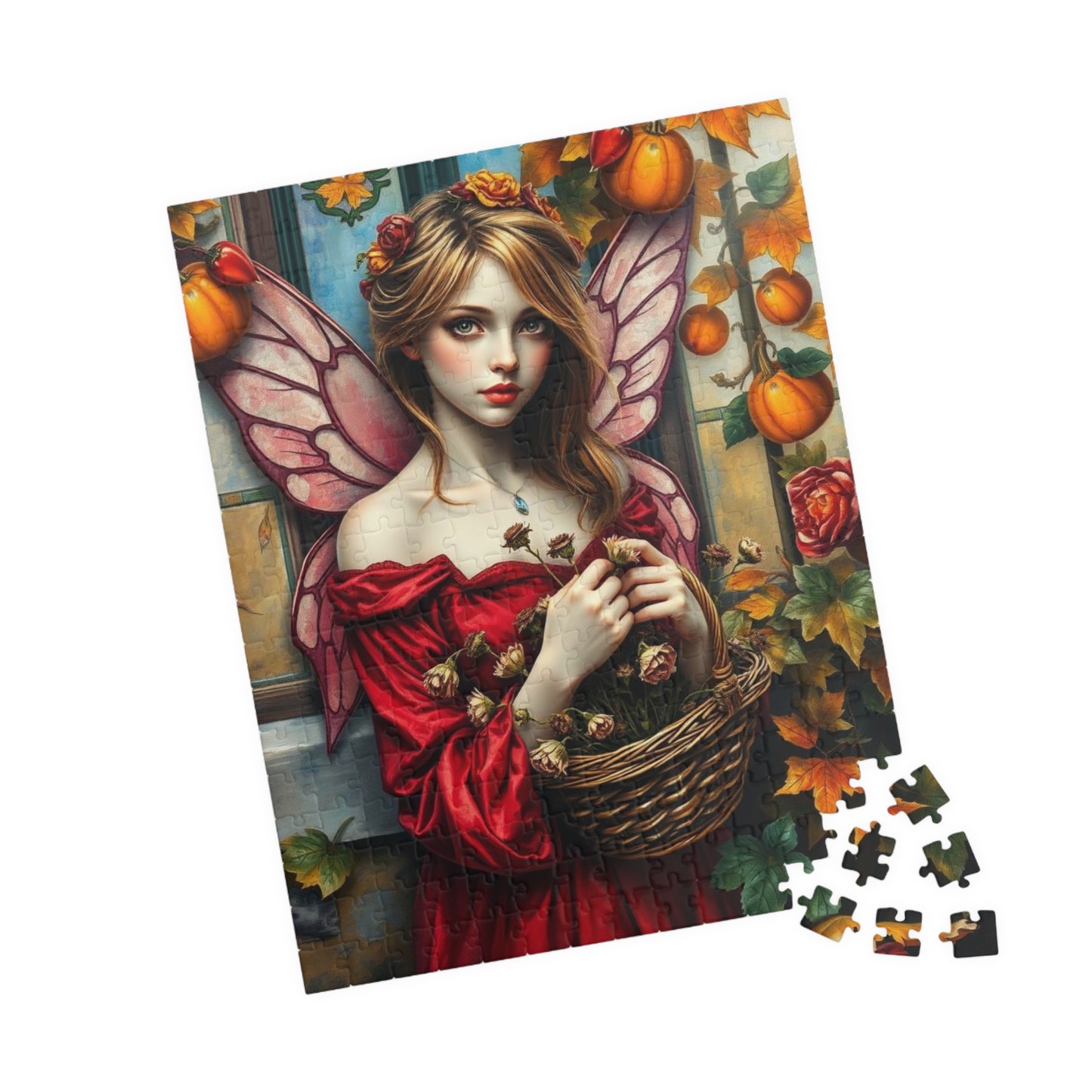 Melancholy Fairy Jigsaw Puzzle - Autumnal Backdrop, 110-1014 Piece Fantasy Artwork for Family Fun, Gift for Puzzle Lover, Unique Home Decor Puzzle The Puzzle Chest