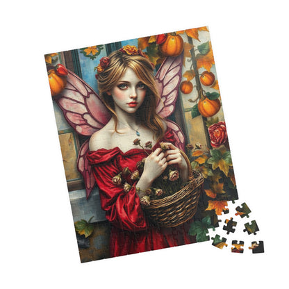 Melancholy Fairy Jigsaw Puzzle - Autumnal Backdrop, 110-1014 Piece Fantasy Artwork for Family Fun, Gift for Puzzle Lover, Unique Home Decor Puzzle The Puzzle Chest